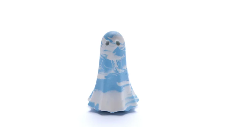 Isolde Phantom ghost of the Frosted Conservatory, blue and white marble spirit recorded in the House of Ghosts archive