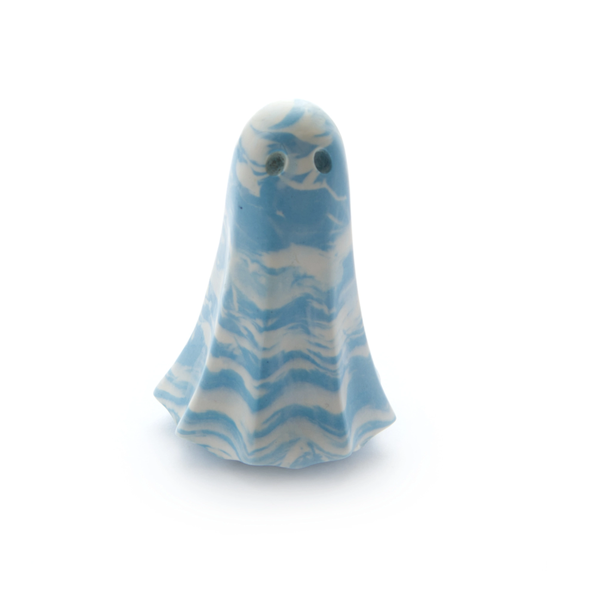 Iskareth HG-0030-06-26 Spectre ghost front view, Blue & White form from Frosted Conservatory, House of Ghosts archive record