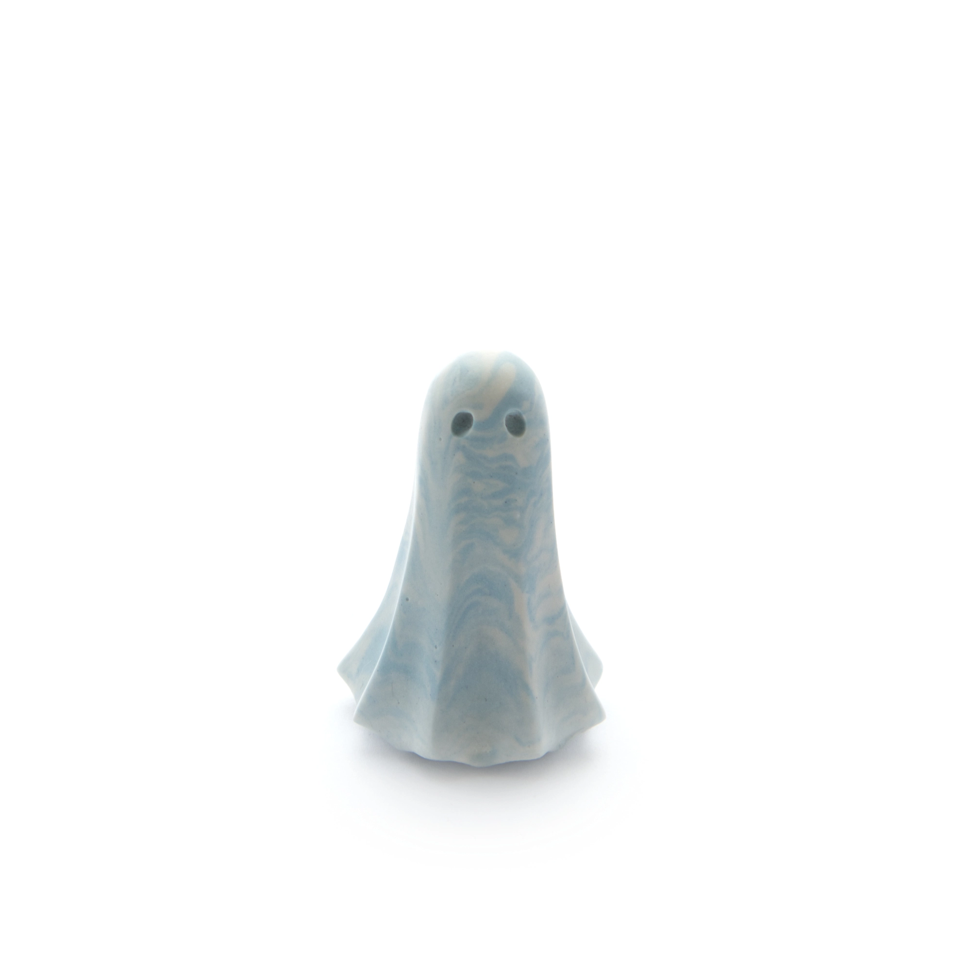 Isel HG-0025-06-26 Ghostling ghost front view, Blue & White form from Frosted Conservatory, House of Ghosts archive record